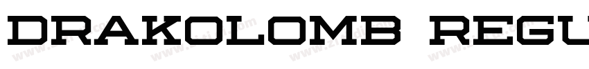 Drakolomb Regular字体转换